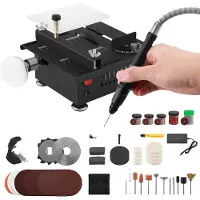 OEM Scie circulaire de table, mini, vitesse et angle réglables, noire