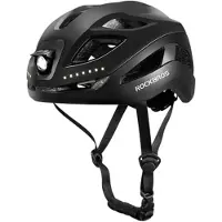 RockBros Casque de vélo ZK-077 avec éclairage multidirectionnel intégré, taille 57–61 cm, noir