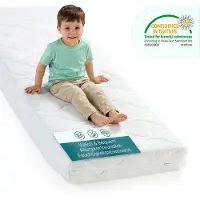 Neu.haus Matelas pour enfant 70 x 140 cm, matelas en mousse à froid, blanc
