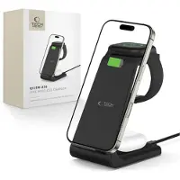 TechProtection wireless charger A36 3in1 QI15W, black
