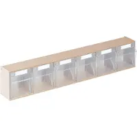 Lockweiler Magasin transparent H 113 x L 600 x P 91 mm blanc - 1500613