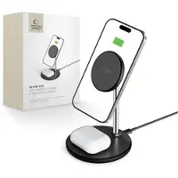 Tech-Protect Qi15W-A39 2In1 Magnetic Magsafe Wireless Charger Noir