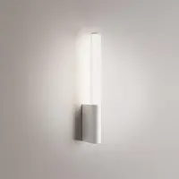 Zafferano Applique Murale Led Sticks À Lumière Diffuse En Aluminium Blanc Mat, Température De Couleur Sélectionnable 2200K-4000K, Ip54, Hauteur 43 Cm, 14W