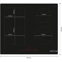 Bosch Pvs61rhb1e Induction Hob 60 Cm 4 Burners Noir