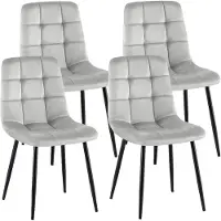 CLP lot de 4 chaises de salle à manger Antibes