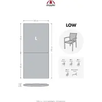 Doppler LIVING 2916 100 x 48 x 6 cm gris