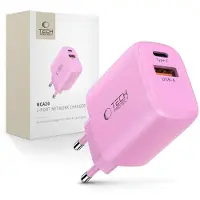 Tech-Protect Chargeur mural NCA20 PD 20W QC3.0 USB-A, USB-C - rose