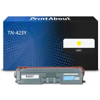 PrintAbout Toner compatible pour Brother TN-423Y - Jaune - Grande capacité