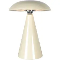 Steinhauer Lampe de table rechargeable Mush Crème