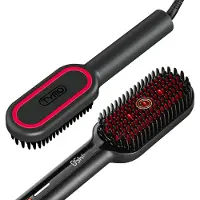 TYMO Brosse lissante IONIC Plus, 16 réglages de température (80-230 °C), écran LCD, protection anti-brûlure