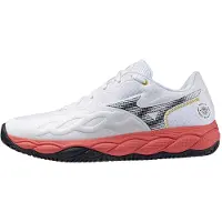 Mizuno Chaussures Wave Enforce Court Cc Terre battue Blanc UE 46 Homme Blanc UE 46