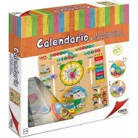Cayro Learning Calendar Wooden Game Doré Enfants