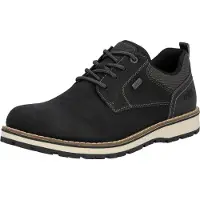 Rieker Chaussures pour hommes, élégantes, à lacets, noires, pour le quotidien