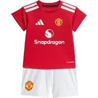 Adidas Manchester United 26/27 Baby Home Short Sleeve Junior Set Rouge 12-18 Months Enfants