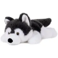 Teddies Chien husky en peluche couché, 30 cm, à partir de 0 mois