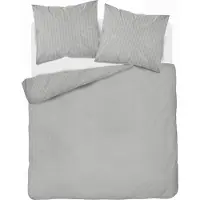 Detexpol Deco4Home Satin linge de lit | 160x200 cm | Coton | Gris clair