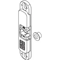 Winkhaus loqueteau de porte de balcon BK.Z-8 avec tenon de 8 mm, montage sur l'ouvrant à la française