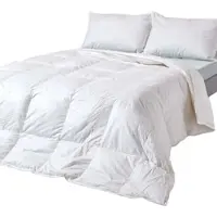Homescapes Couette d'été légère 155 x 220 cm, couette en duvet avec garnissage de 136 g, couette d'été légère, duvet et plumes de canard extra doux, classe de chaleur 2