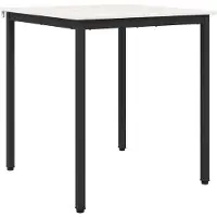 vidaXL Table de salle à manger blanche 70 x 70 x 75 cm Pin massif