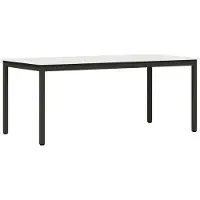 Syfax Table de salle à manger / Table de repas Blanc 180 x 90 x 75 cm