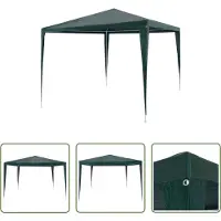The Living Store Tente de réception 3x3 m PE Vert