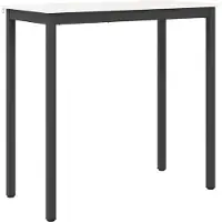 vidaXL Table de bar blanche 110 x 55 x 105 cm Pin massif