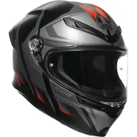 AGV K6 N Carve Casque Intégral Mat/Noir/Gris/Rouge XS unisex