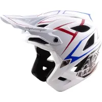 Troy Lee Designs Stage Stunt Downhill Helmet Blanc M-L