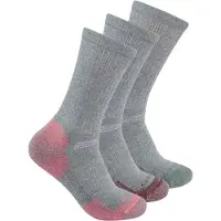 Carhartt Midweight Cotton Blend Crew Chaussettes pour femmes - pack de 3 Taille