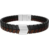 Fossil Bracelet brun foncé / argent