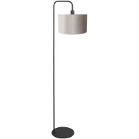 Mexlite - lampadaire - Forma - noir - métal textile - lampe d'ambiance - E27 - 4776ZW