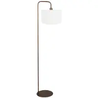 Mexlite - lampadaire - Forma - bronze - métal textile - lampe d'ambiance - E27 - 4786BR