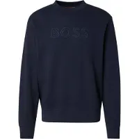 BOSS pour homme. 50567420 Jersey We Logo marino (XL), Casuel, Coton, Manche longue, Marine