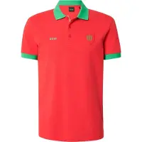 BOSS pour homme. 50559263 Polo Padddy avec détails du drapeau rouge (M), Casuel, Coton, Manche courte
