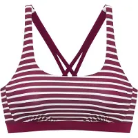 Venice beach Hauts de bikini aubergine / blanc