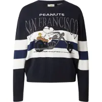 Princess Goes Hollywood Pull-over 'Snoopy San Fran' bleu foncé / noir / argent / blanc