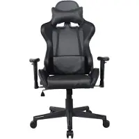 Vdd Fauteuil de jeu ergonomique Thomas - Style « racing » - Réglable - Noir