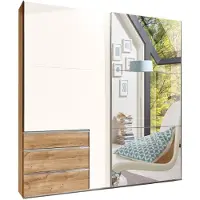 Wimex Armoire coulissante modèle Level, avec miroir. Finition au choix