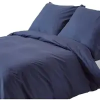 Homescapes Literie bleu marine densité 200 fils, 240 x 220 cm