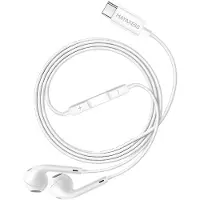 Avizar Mayaxess, écouteurs USB-C avec microphone, pour Honor Magic V5, couleur blanche