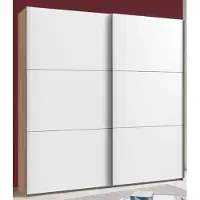 Wimex Armoire à portes coulissantes, armoire à vêtements Level, chêne blanc, 200 cm, style moderne