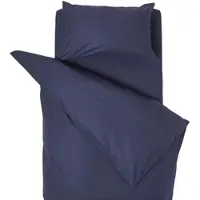 Homescapes Parure de lit enfant, bleu foncé, 100 % coton, densité de fils 200