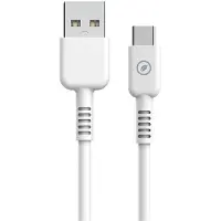 Muvit Câble Usb vers Type-c 0.2m 3a Blanc Blanc One Size