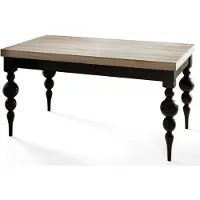 Alpi Möbel Lena Table de salle à manger, rectangulaire, extensible, dimensions : 200-300 x 100 x 78,5 cm, table de salon, couleur : Sonoma, avec pieds de couleur noire