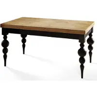 Alpi Möbel Table de salle à manger rectangulaire Lena, extensible, dimensions : 140-180 x 80 x 78,5 cm, table de salle à manger, couleur : Lancelot, avec pieds de couleur noire
