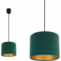 Light11 HOME Élégante Suspension Avec Abat-Jour En Velours Doré Sélection