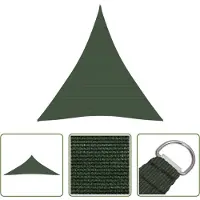 The Living Store Voile d'ombrage 160 g/m² vert foncé 5x6x6 m HDPE