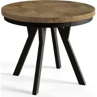 Alpi Möbel AlpiMeble Table de Salle à Manger Evo, Table de Salon Extensible, Lateau Stratifié 36 mm, Pieds Stables, Diamètre 80 cm - LEFKAS - Collection Evo