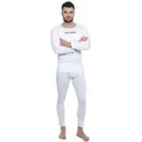 Kirkjubøur "Hafjall" Hommes Set sous-vêtements thermo 2 pièces blanc