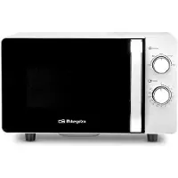 Orbegozo MI 2060 CE, Plan de travail, Four à micro-ondes autonome, 20 litres, 700 W, Rotatif, Noir, Blanc